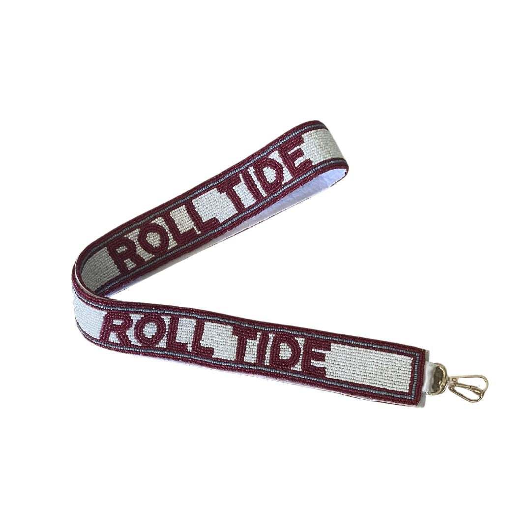 University of Alabama Roll Tide Beaded Purse Strap Game Day